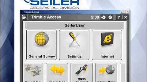 Trimble Access- Arrange icons