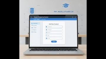 PHP Student Management System Project | PHP MySQL CRUD with Tailwind CSS