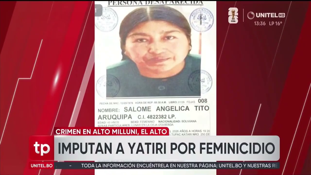 Hallan sin vida a mujer que estaba desaparecida tras acudir donde un yatiri