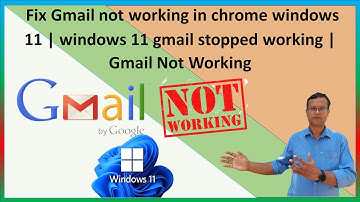 Fix Gmail not working in chrome windows 11 l windows 11 gmail stopped working l Gmail Not Working