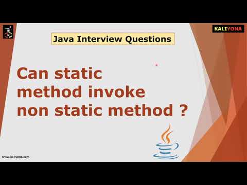 Can static method invoke non static method | Java Interview Questions Series | Kaliyona | In Kannada
