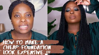 MAKEUP TUTORIAL: How to make a $7 Drugstore Foundation Look Expensive!
