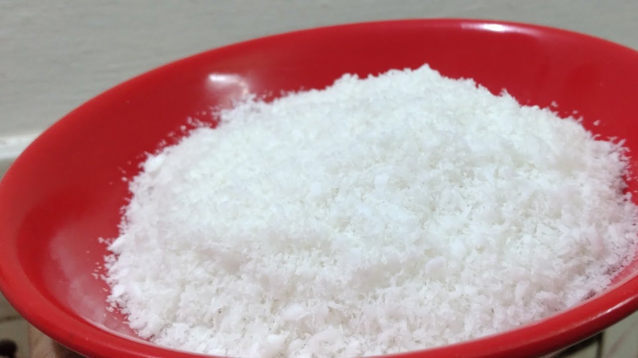 Homemade Desiccated coconut Recipe //Coconut Powder //Dry Coconut YouTube