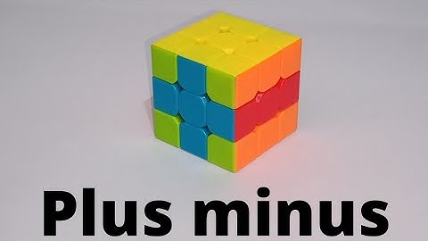 Make Plus minus pattern on Rubik