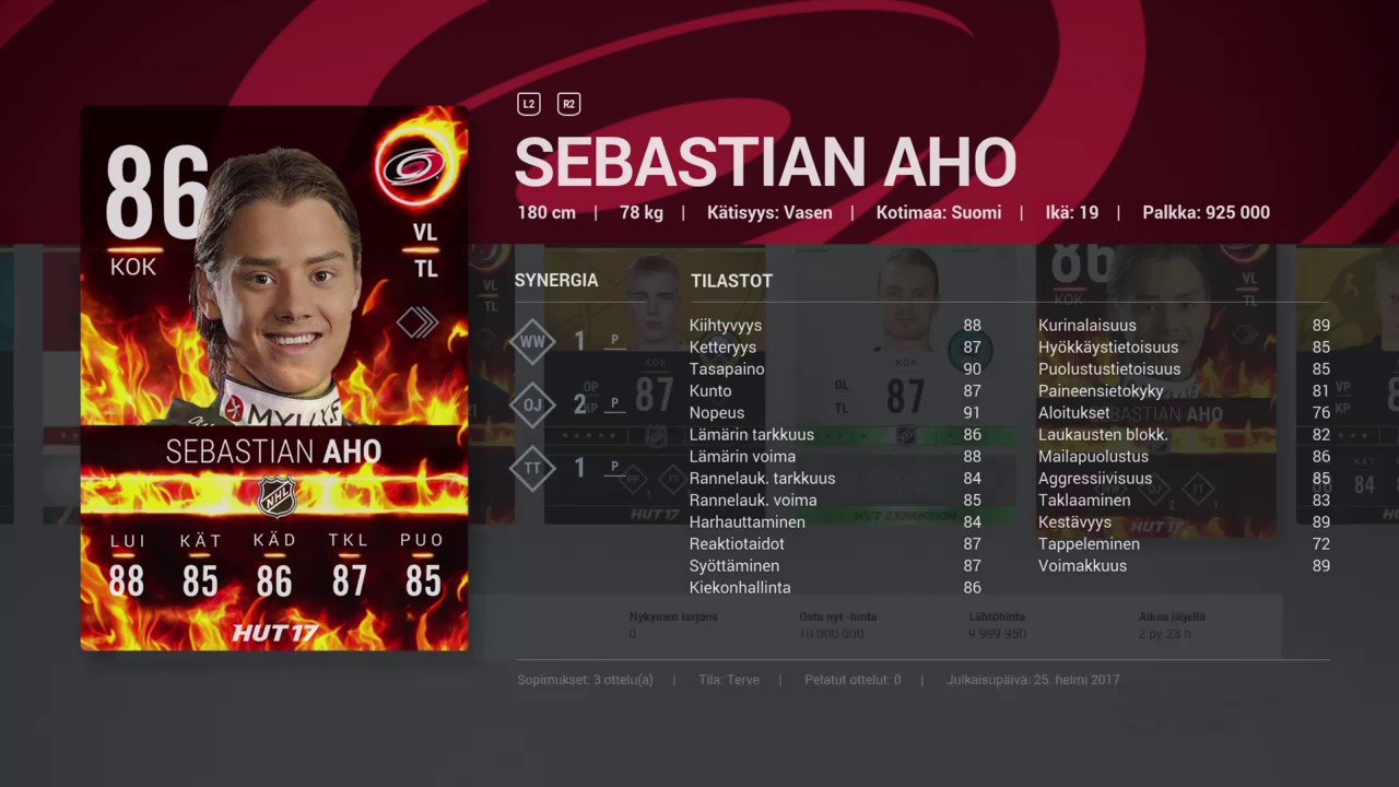 NHL 17 HUT: VÄHÄVARAISTEN VAIHTOPÄIVÄ