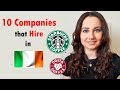 10 COMPANIES THAT HIRE when you just arrive in Ireland | Starbucks | Costa | Dublin, Ireland