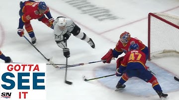 GOTTA SEE IT: Dustin Brown Scores While Flying Through The Air