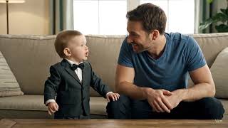 Baby Discusses Inflation Man Reacts　