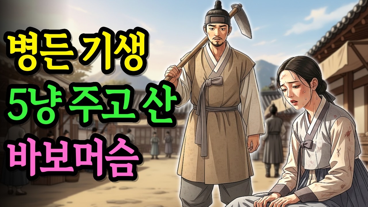 병든 기생을 전재산 다섯 냥에 산 바보 머슴 이야기 | 야담 옛날이야기 오디오북 전설 민담 사연