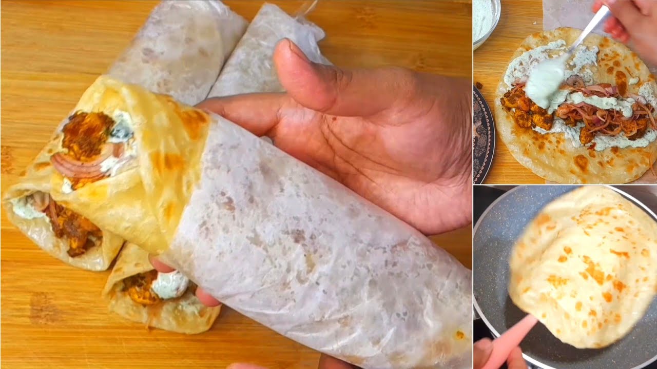 Chicken Paratha Roll Recipe Street Style |  মজাদার চিকেন পরোটা রোল |  