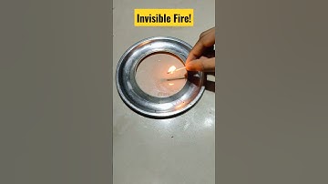 invisible fire! #shorts #short #science #experiment #fire #fun #scienceexperiment #trending