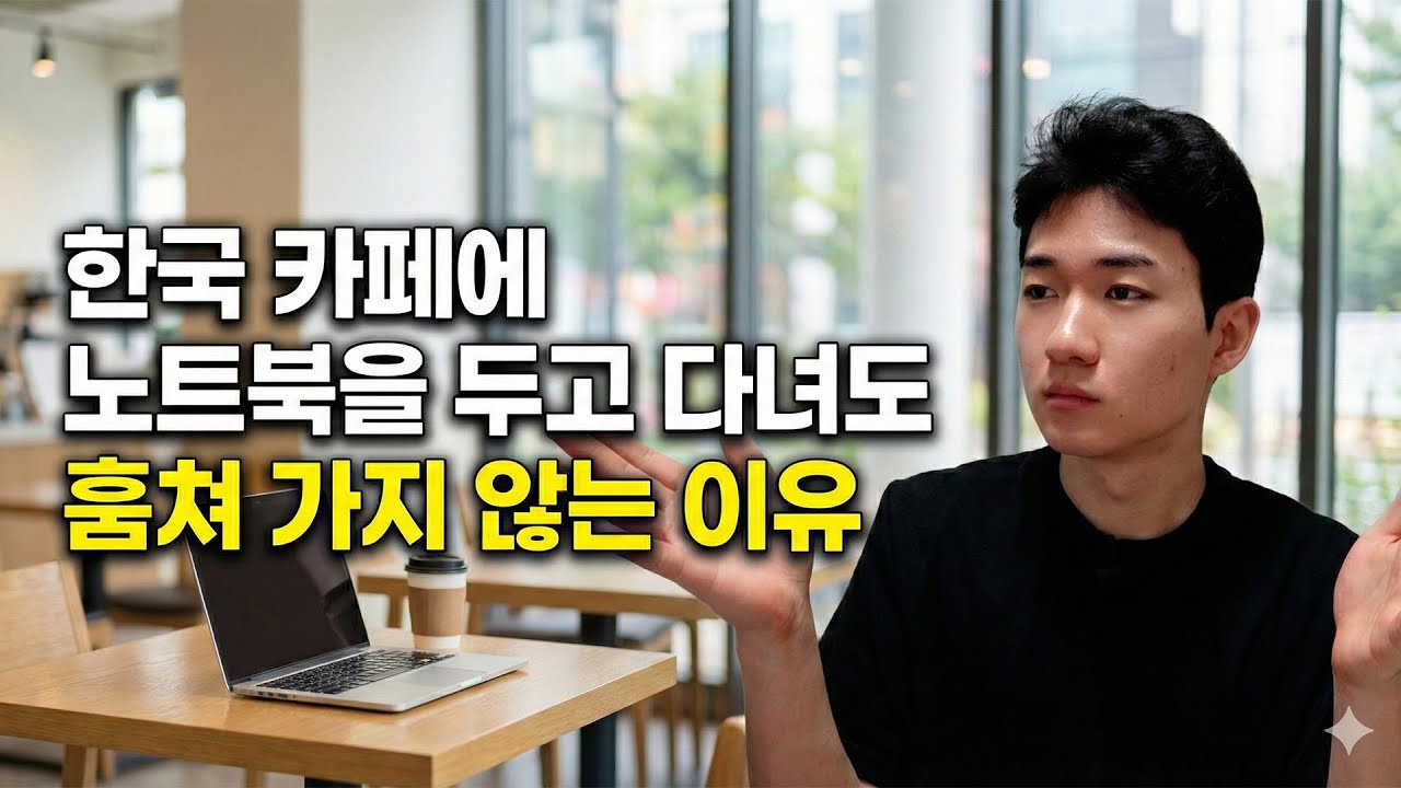 한국 카페에 노트북을 두고 다녀도 훔쳐가지 않는 이유