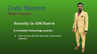 iOS Security -6 In Hindi | How To Save Text File In Document Directory With Protection Attribute