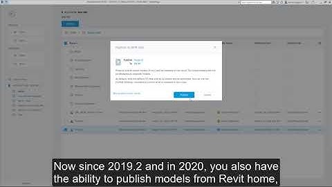 Revit 2020: Publish Cloud Models on Revit Home