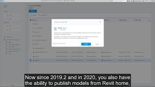 Revit 2020: Publish Cloud Models on Revit Home