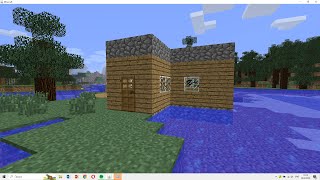 Я построил дом в выживании на старой версии 1.0. Часть 2. #minecraft