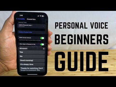 Personal Voice in iOS 17 — Complete Beginners Guide