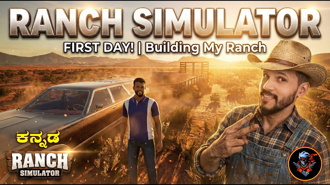 Kannada ▶🔥 First Day! Building My Ranch | Ranch Simulator  | Gaming Warrior Kannada
