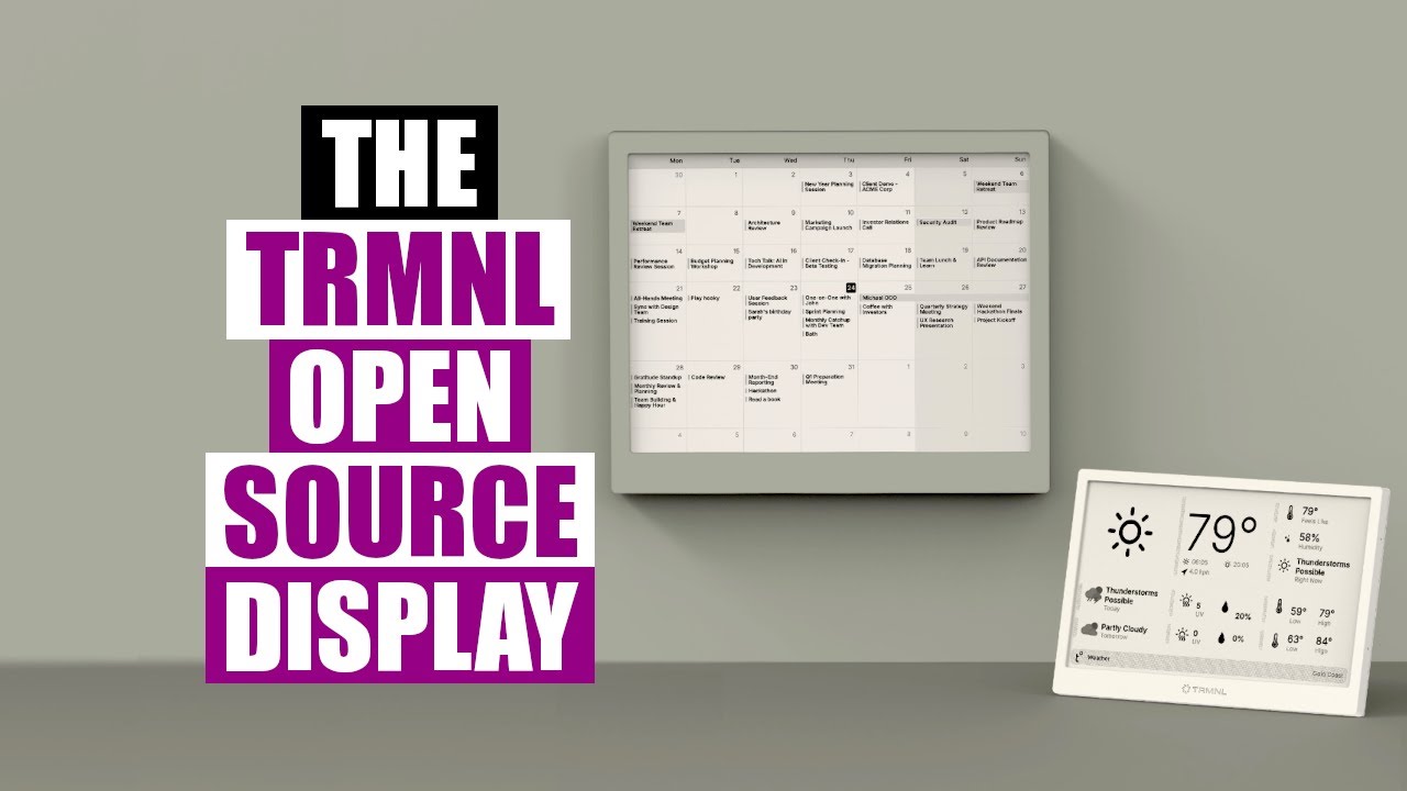 TRMNL Is An Open Source E Ink Display - YouTube
