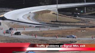 Traffic clogged at Signal Mountain Road exit on Hwy. 27