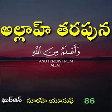 Al Qur'an with translation || Surah YUSUF-86 || Qur'an Whatsapp status ||