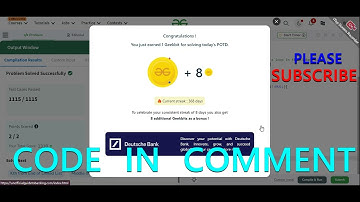 GFG POTD 29/08/2024 IN C++ MOST IMPORTANT INFORMATION | CODE IN COMMENT #geeksforgeeks #gfg #potd