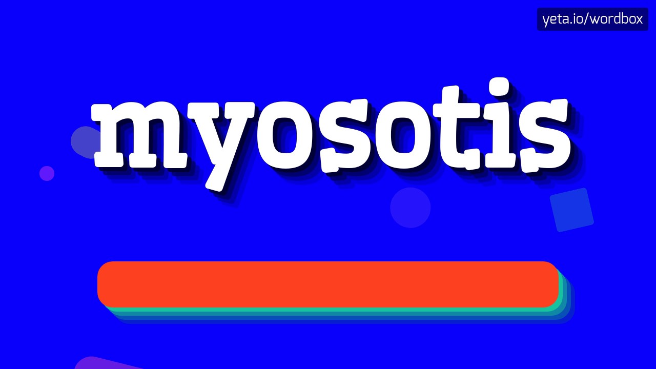 Myosotis How To Pronounce It Youtube