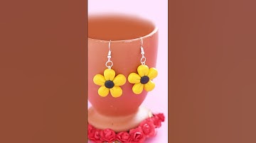 Want Beautiful Earrings? Make Them with Polymer Clay Now! #earringmaking #jewellerymaking