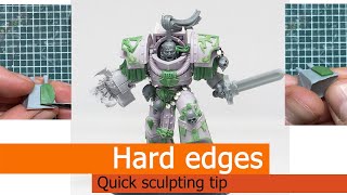 Sculpting hard edges - Quick sculpting tip!