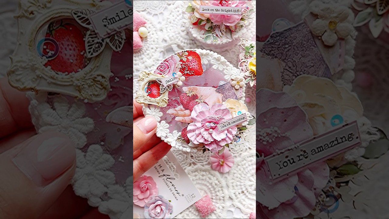 ATCs from beautiful “Strawberry Milkshake” collection by Frank Garcia 