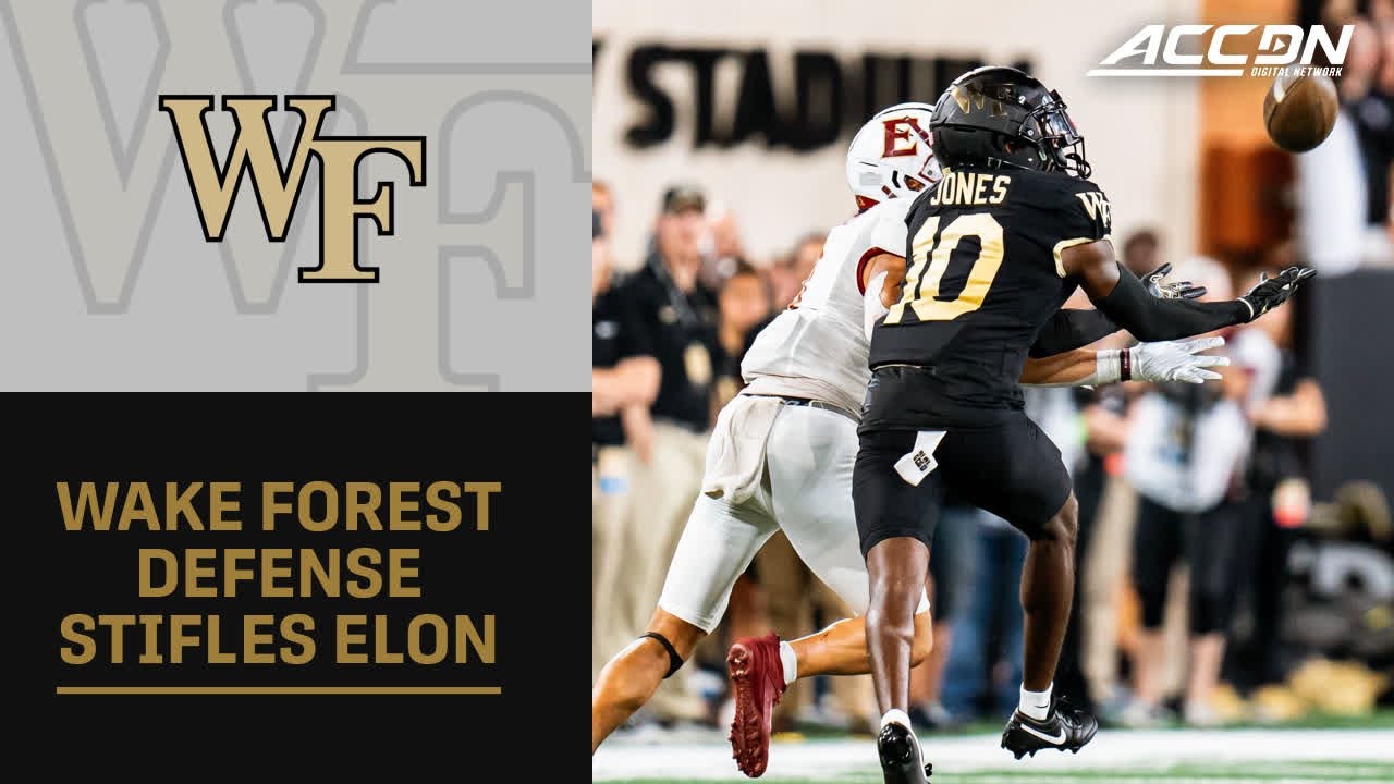 Wake Forest Defense Stifles Elon In Opener YouTube
