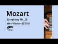 W A Mozart Symphony N 25 KV 183 Wim Winters Clavichord R 2016 