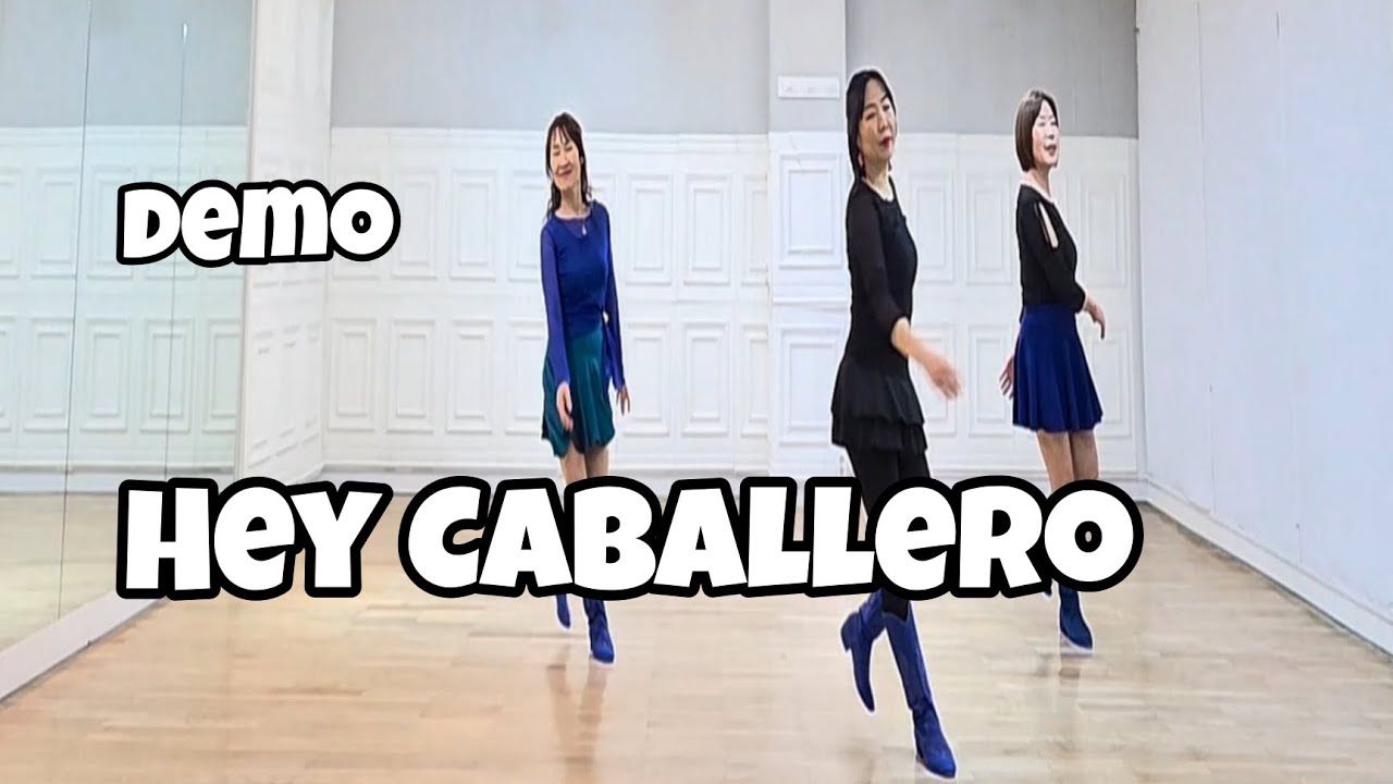 Hey Caballero - Line Dance (Demo) | Beginner | Roy Verdonk | Ivonne Verhagen 