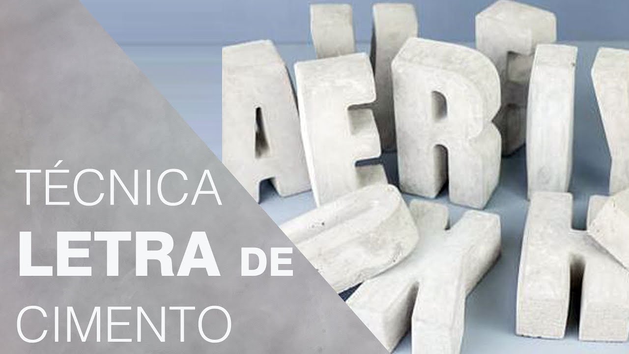 Letra de cimento | Todas as dicas para objetos de cimento perfeitos