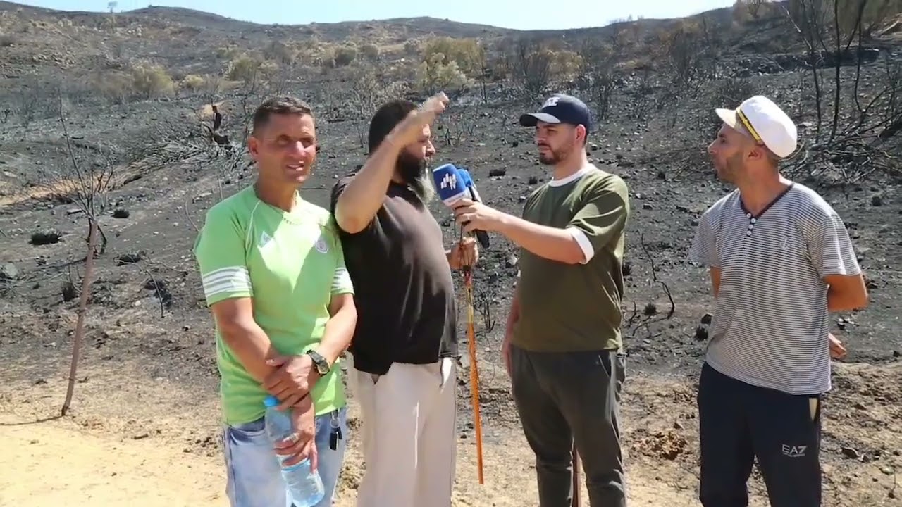 قرية أتموس، منبع نيران بعض المناطق ببجاية. تقرير طارق. ر   و السلام تراسلكم من قلب الحدث