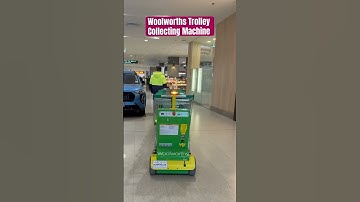Woolworths Trolley Collecting Machine #woolworths #trolley #automation