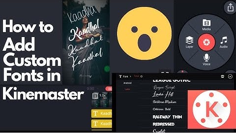 how to add custom font in kinemaster | in tamil | kinemaster editing tutorial in tamil | silly tech