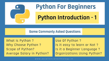 Python Introduction Tutorial in Hindi Easy and Detail Explanation | Excellence Technology