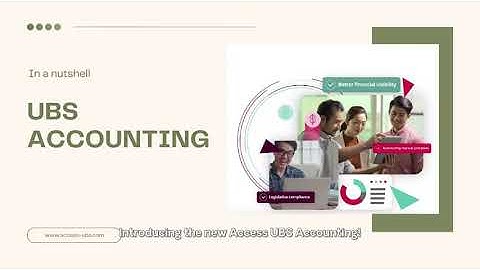 Access UBS Accounting Software New Version