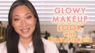 Glowy Makeup Look Using Cream Products screenshot 4