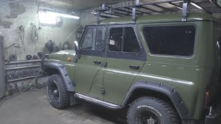 видео: Поломало крышу на УАЗике картинка: Поломало крышу на УАЗике