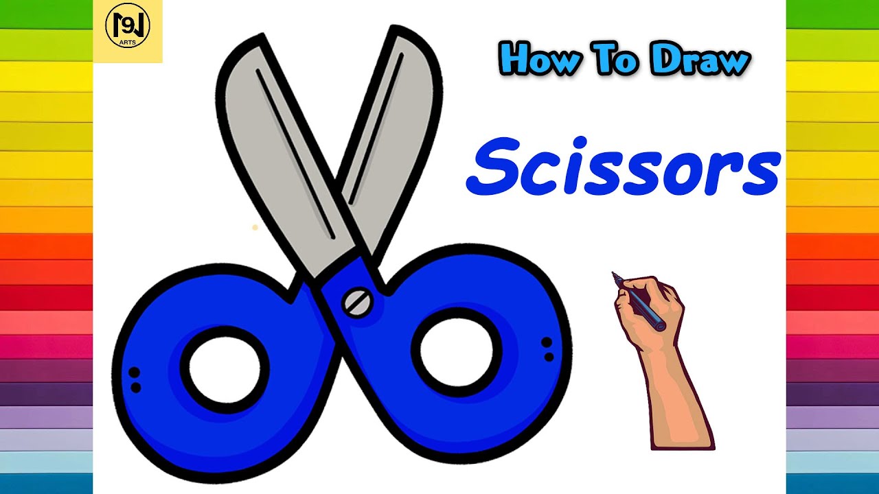 How To Draw A Scissors Step By Step