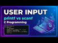 How to take User Input in C? scanf & Predefined Functions Explained! ⌨️