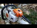 Testing Stihl's Smallest Pro Chainsaw MS 201C - A Little Beast