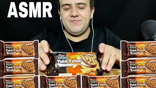 ASMR TÜRKÇE YEMEK ETİ BURÇAK YER FISTIĞI EZMELİ BİSKÜVİ | Mukbang  eatingsounds