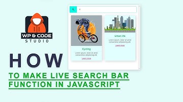how to make search function in javascript | Create search bar using html css javascript