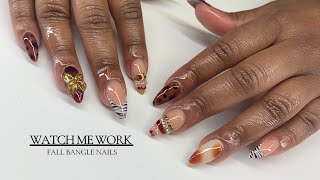 Almond Nail Art Tutorial | Brown Ombré, Tortoiseshell & 3D Luxe Designs 