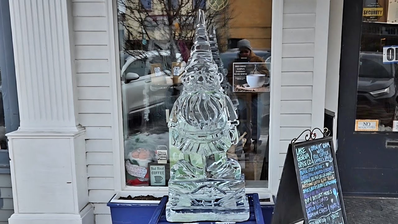 Ледяные скульптуры, озеро Женева, штат Висконсин, 31.01.2026