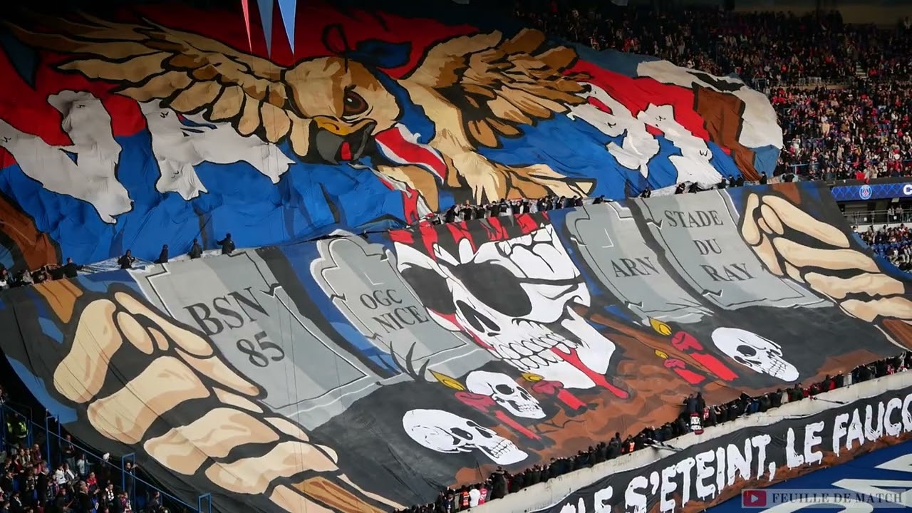 Le tifo Halloween de PSG Nice [01-11-2025]