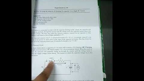 Applied Physics on charging capacitor Lab 4 performance video part 1
